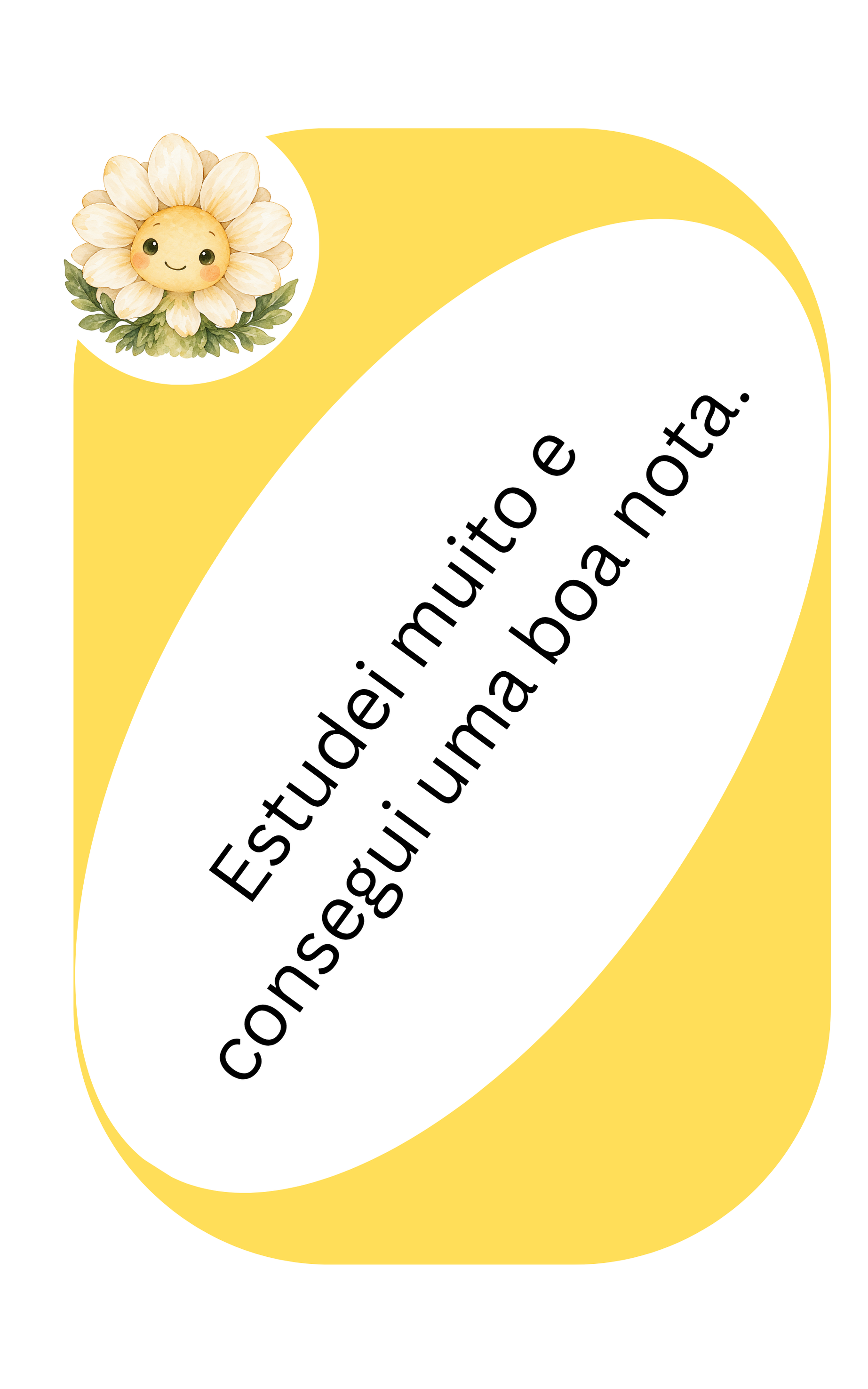 Carta de oração coordenada aditiva: Estudei muito e consegui uma boa nota.